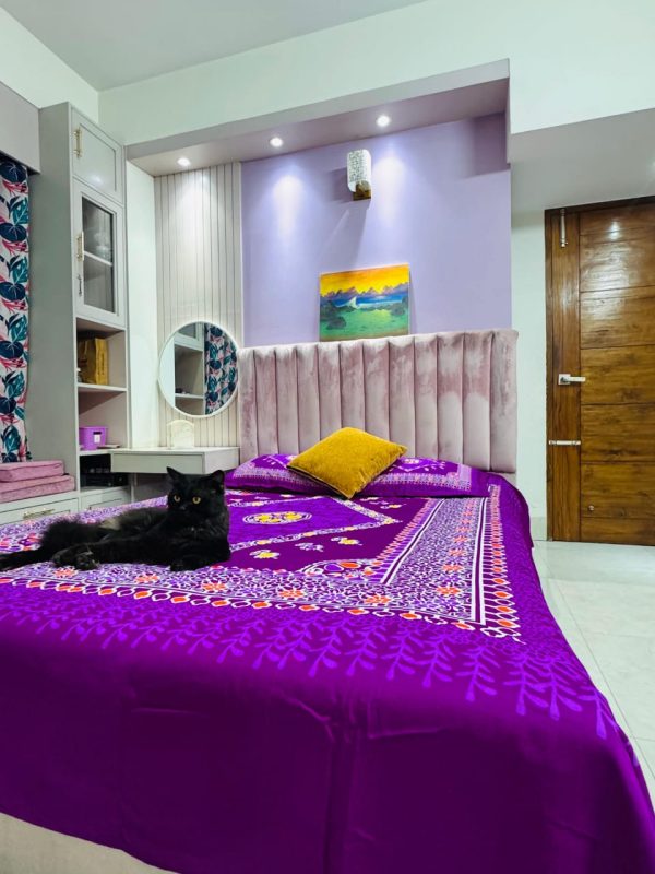 রয়্যাল ভায়োলেট ড্রিম – প্রিমিয়াম কটন বেডশিট সেট